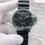 Replica Panerai Luminor Marina Black Dial Black Rubber Automatic Watch 44MM